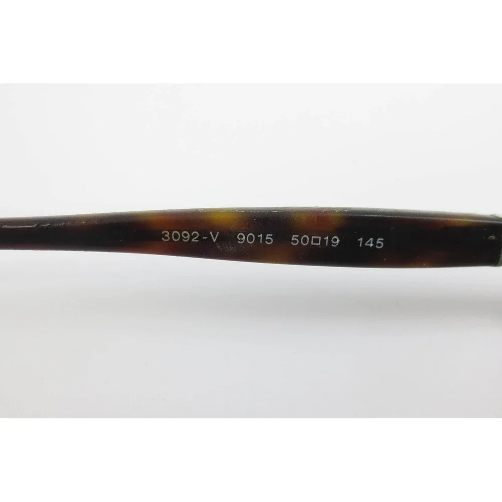Persol 3092-V 9015 Havana Tortoise Round Eyeglasses Frames 50-19-145 Italy